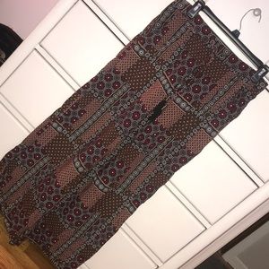 Flowy patterned pants with tie!